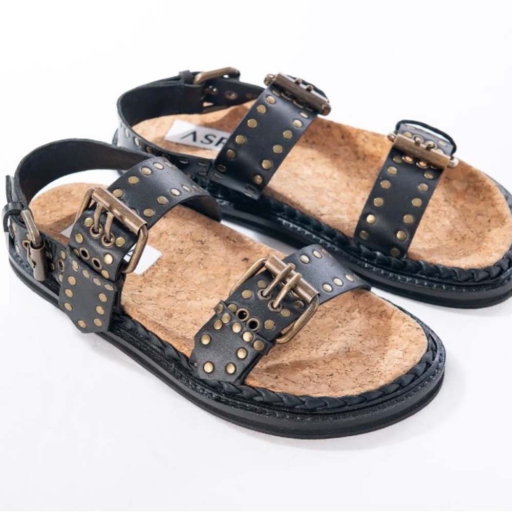 NWOT ASRA LONDON LEATHER SANDALS SIZE 8.5
